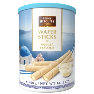 Вафельні рулетики з кремом зі смаком ванілі 400г