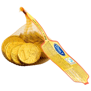 Золоті монети молочний шоколад 85г